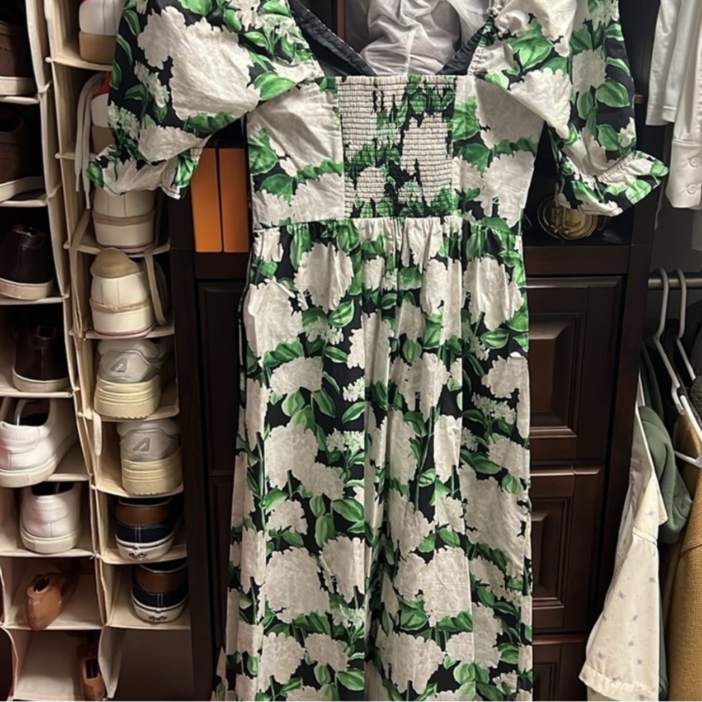 Hill House hydrangea Green and White Floral Dress - Picture 7 of 7